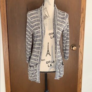 Navy and Cream striped coverup